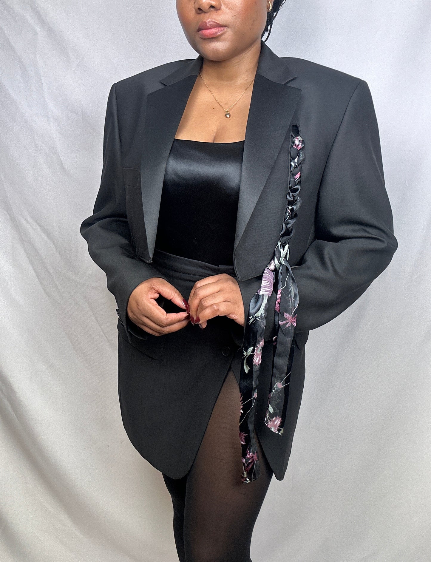 The Signature Upcycled Cropped Blazer Set