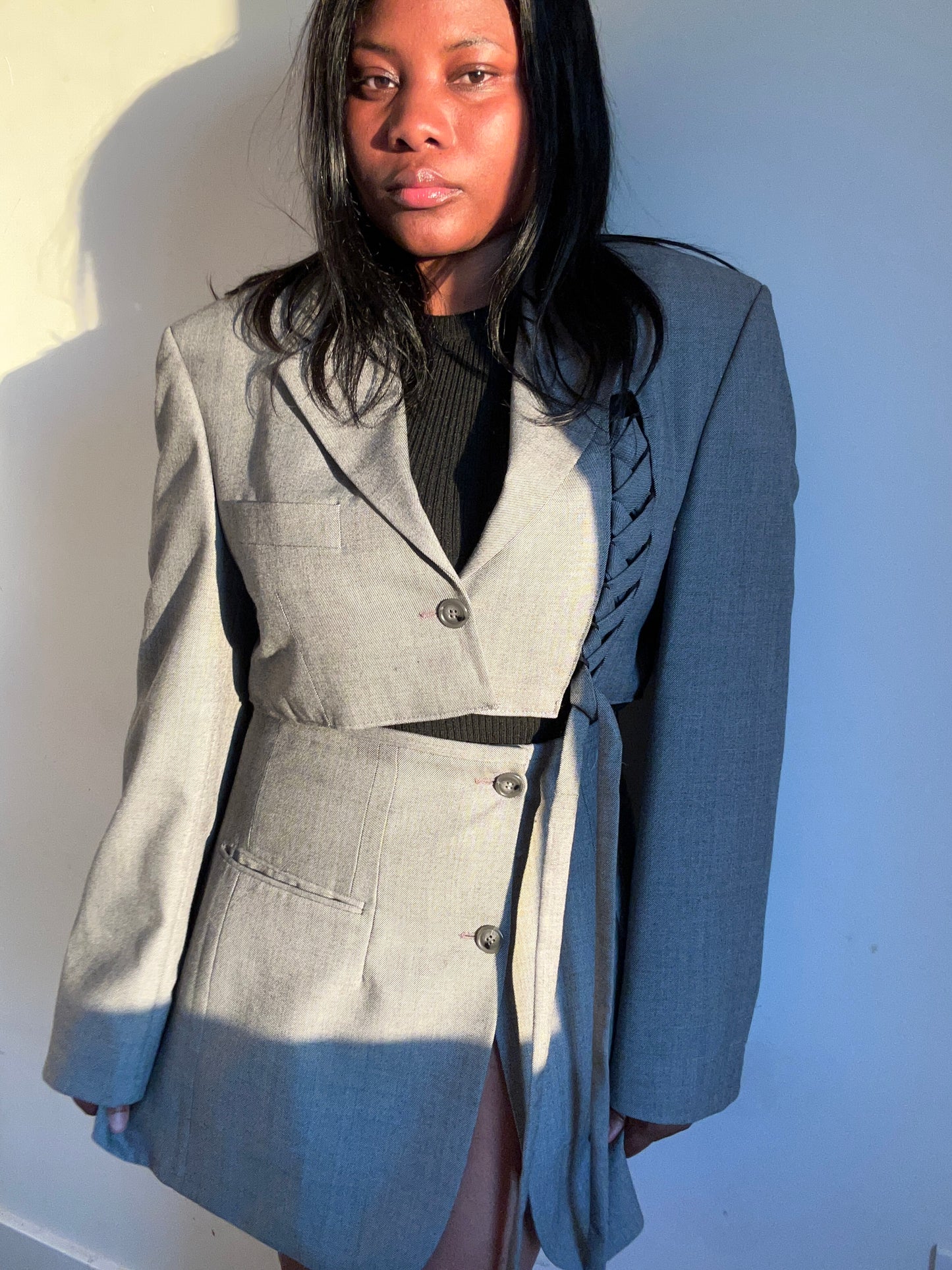 The Signature Upcycled Cropped Blazer Set