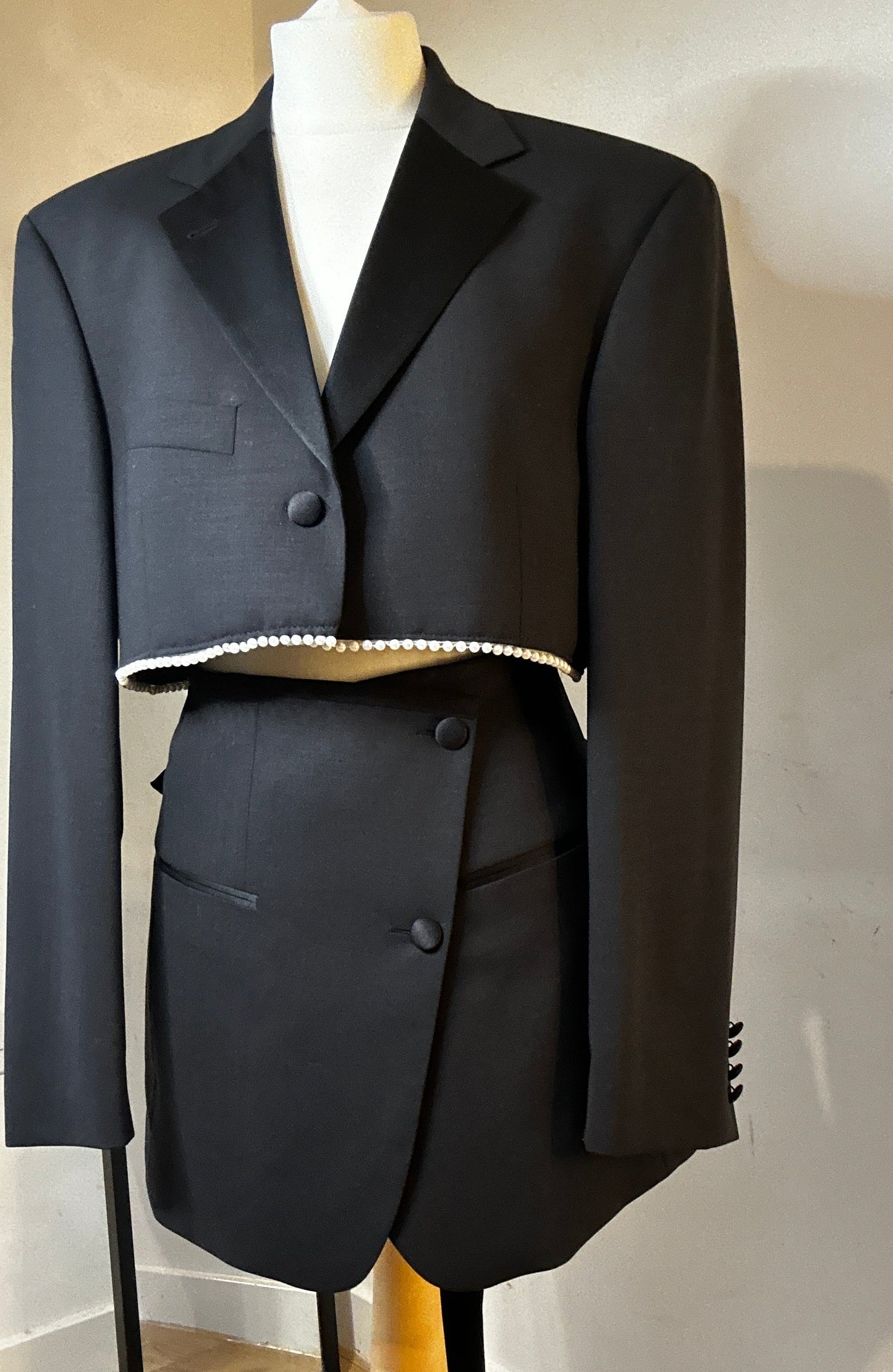 The Signature Upcycled Cropped Blazer Set