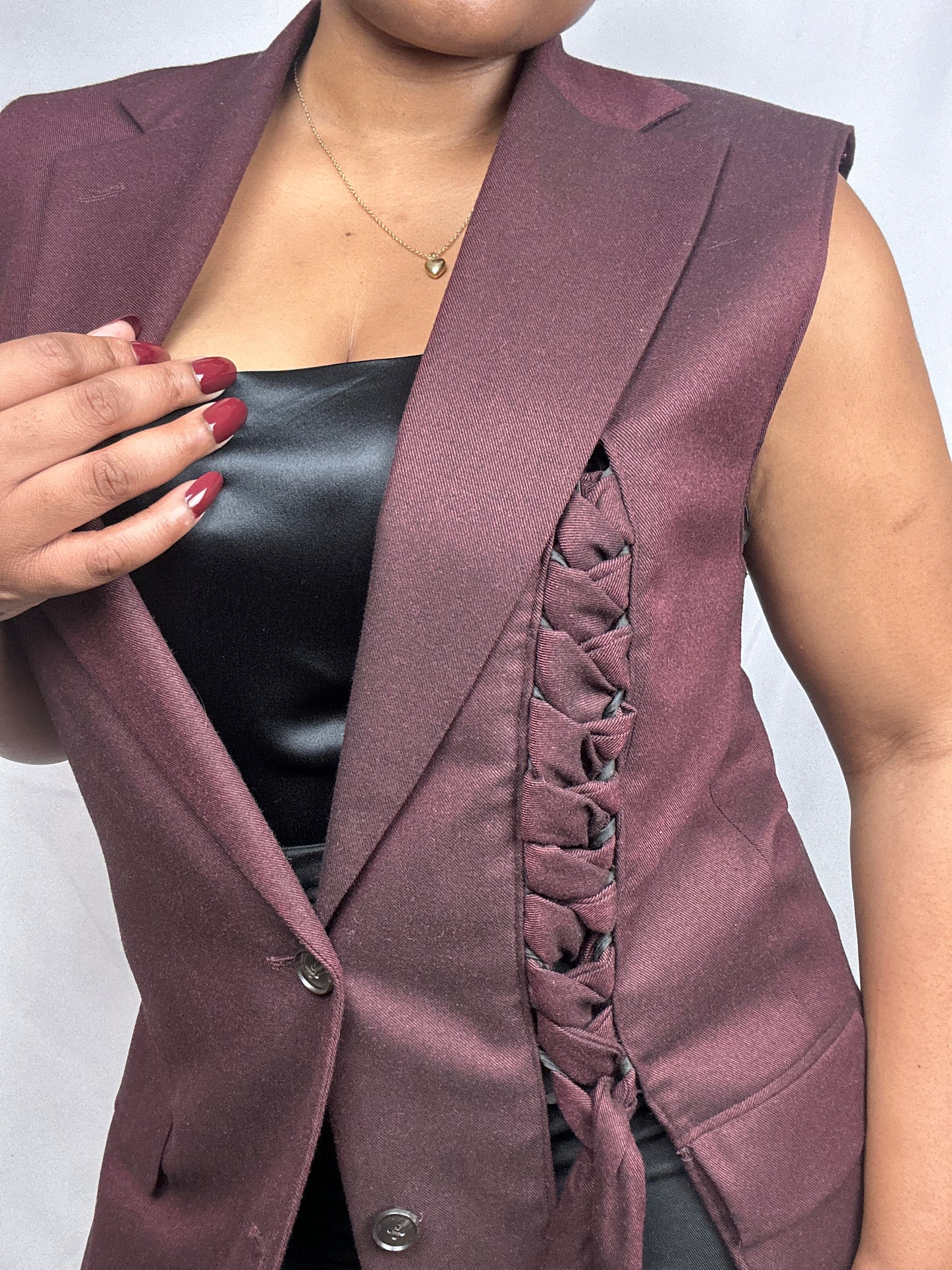 The signature upcycled waistcoat