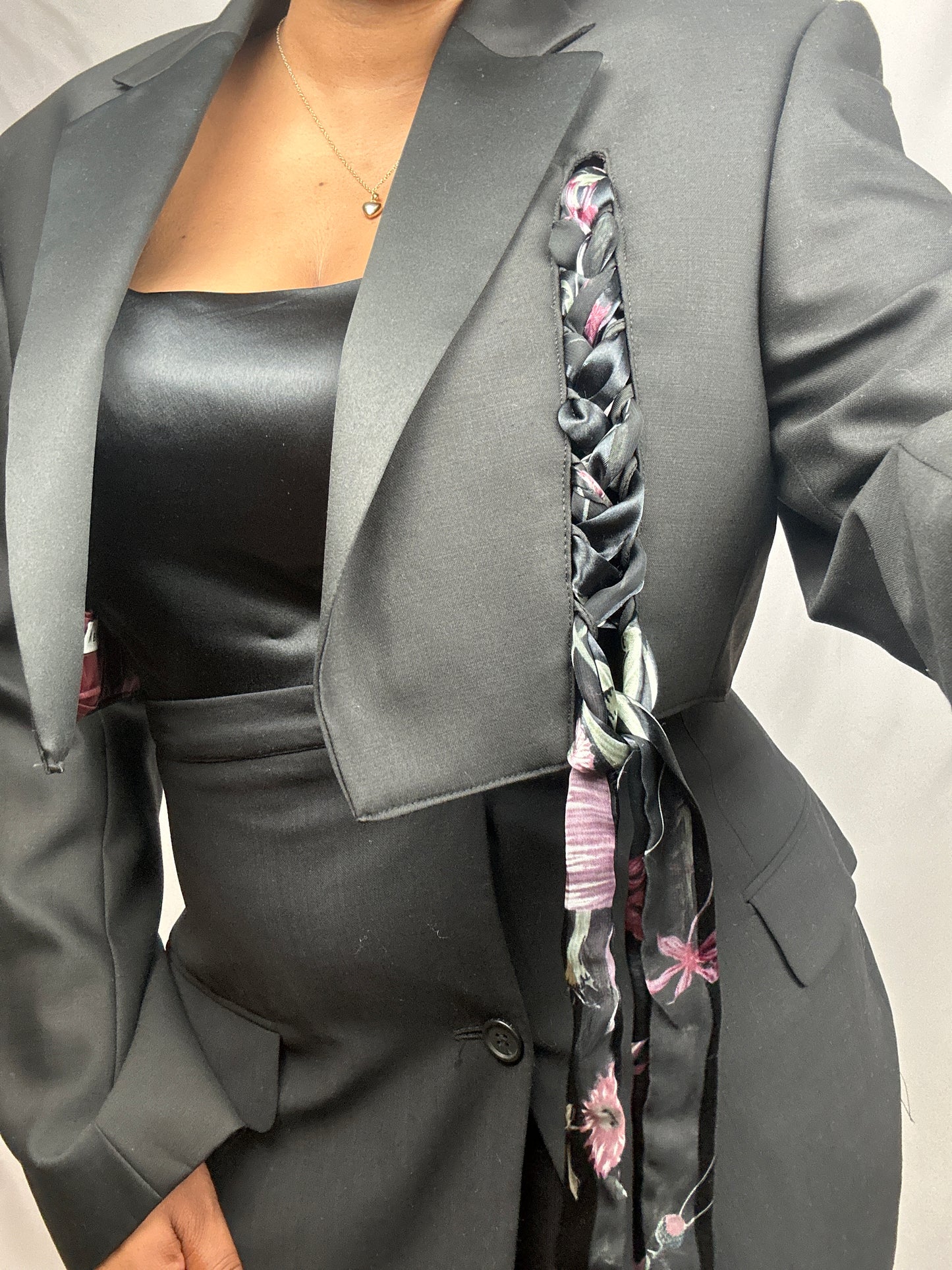 The Signature Upcycled Cropped Blazer Set