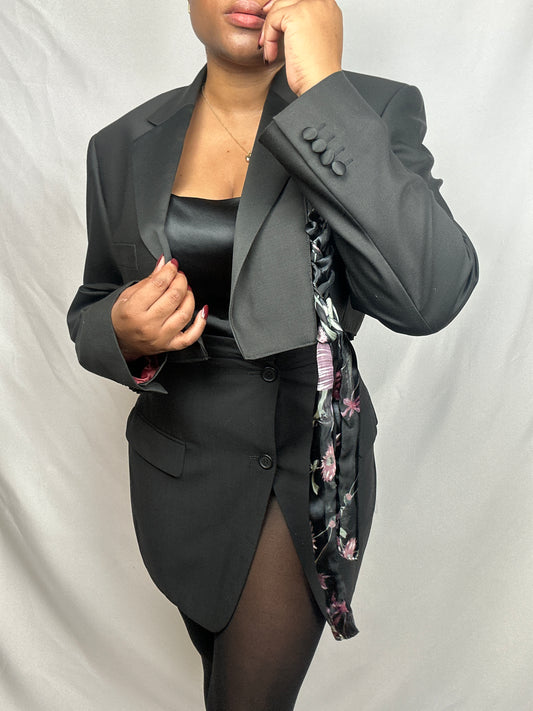 The Signature Upcycled Cropped Blazer Set