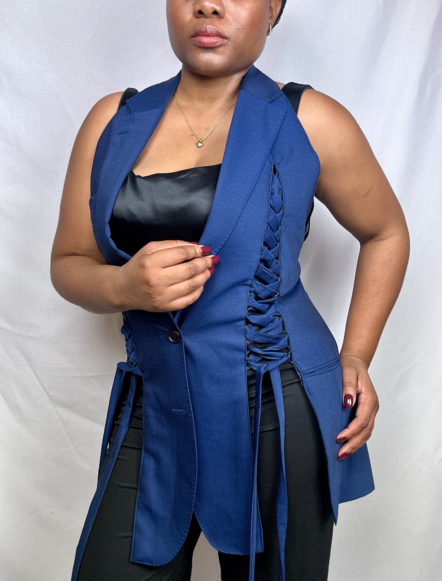 The signature upcycled waistcoat
