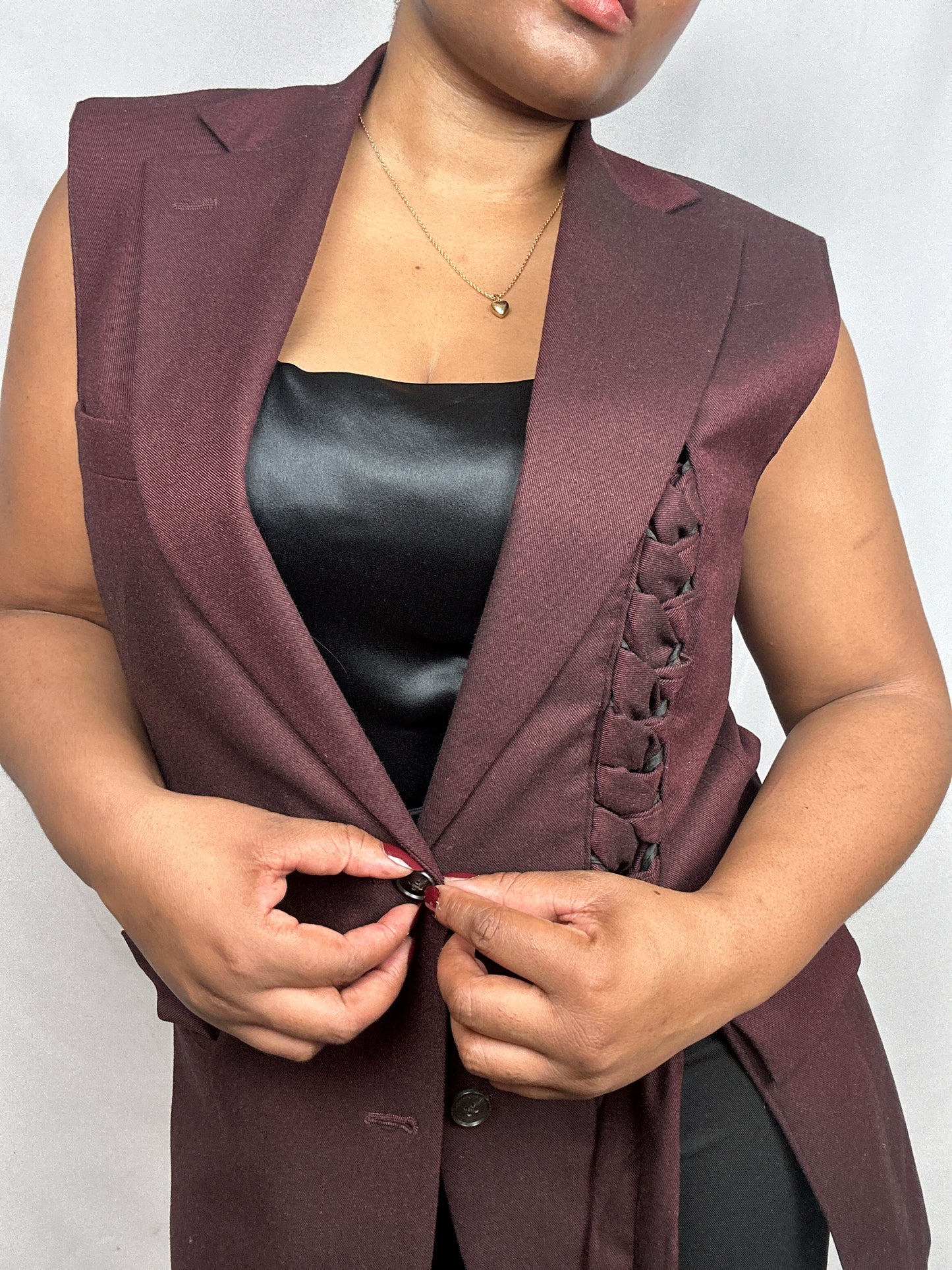 The signature upcycled waistcoat