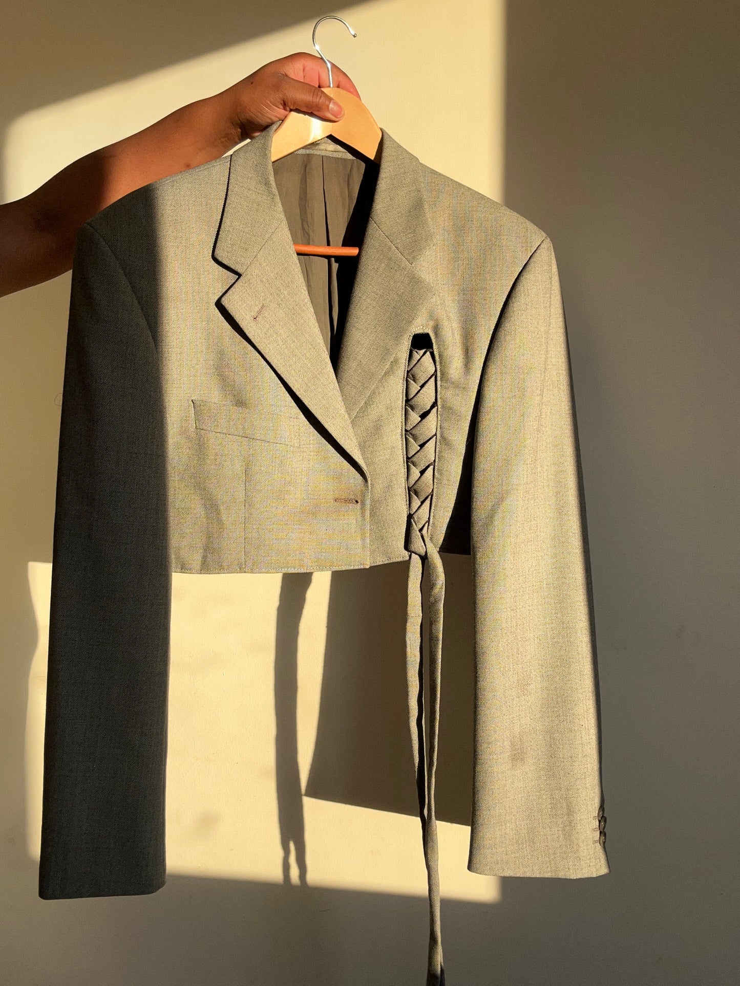 The Signature Upcycled Cropped Blazer Set