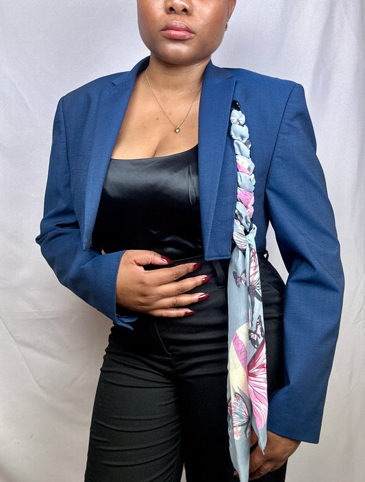 Sarafina M Upcycled signature cropped blazer
